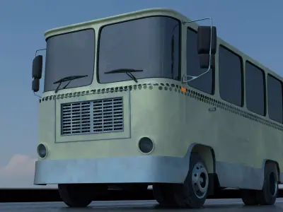 Minibus Deutz 1989 3D model