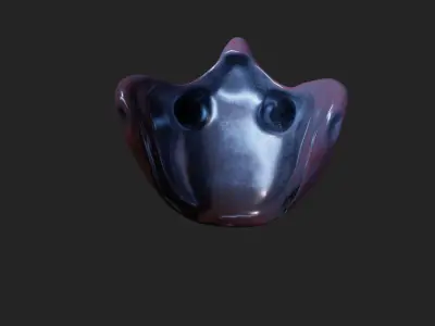 Red Mask  for working with 3D models 3D model