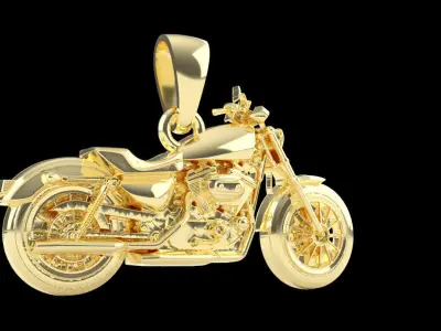 motorbike pendant 3D print model buy