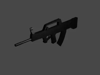 Low Poly QBZ95 Free 3D model