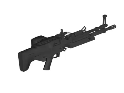 M60 machine gun 3D model get