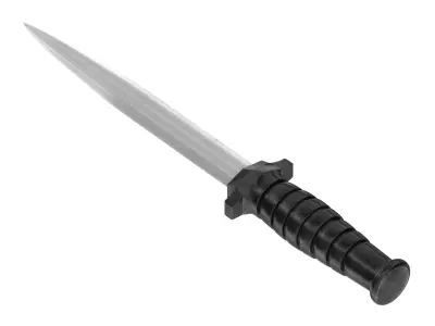 battle knife v9 3D model