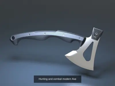 Hunting and combat modern knife and axe pack x2