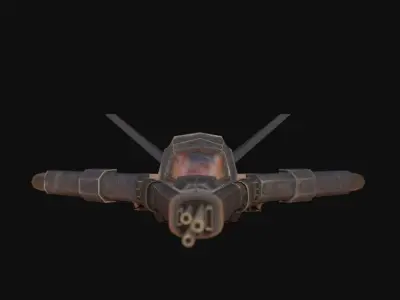 Space ship Free low-poly 3D model