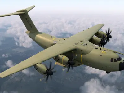  Airbus A400M Military Transport Green 