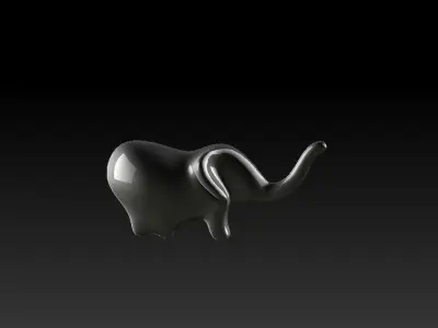 Elephant figure 3D model