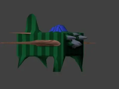 Fantasy Fighter Low-poly 3D model