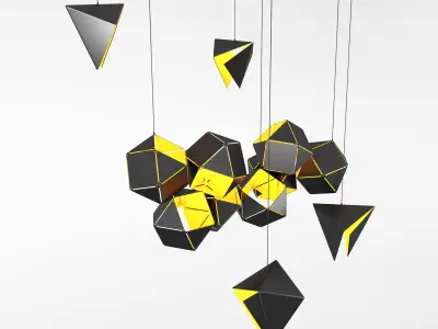 Welles Long Chandelier 3D model