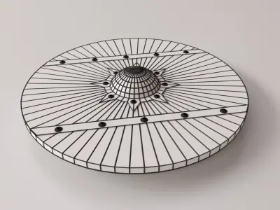 Viking Shield 3D model 7