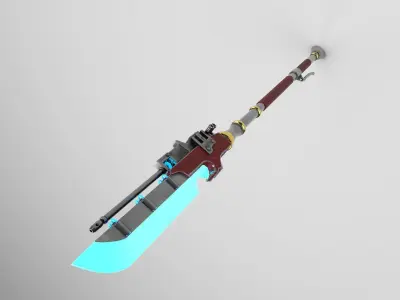 Energy Glave Low-poly 3D model