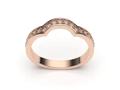  solitaire with ring sizes  8 part S50 3D print model