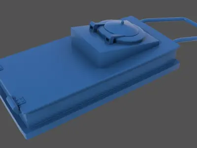 WW2 naval hatch - Commercial license - 1-200 scale 3D print model