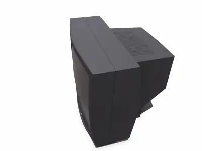 Old Retro Vintage CRT TV Low-poly PBR Low-poly 3D model