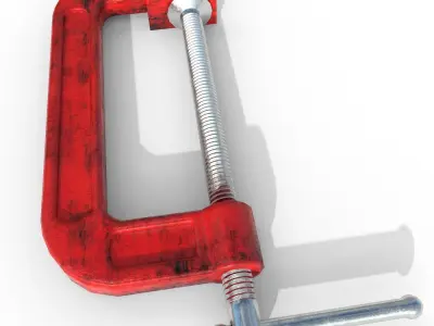 old G-Clamp PBR  Low-poly 3D model