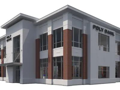 Commercial Building-022 Office Building 3D model