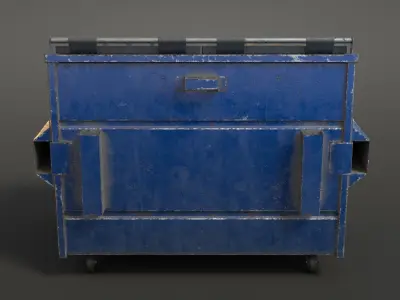 Old Dumpster Low-poly 3D model purchase