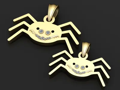 SPIDER INSECT PENDANT 3D PRINTABLMODEL 3D print model