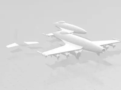 3d Airplane plane 3D print model