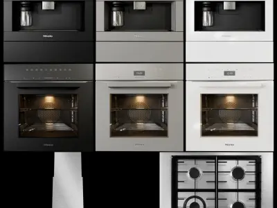 miele cooking appliances collection 3D model