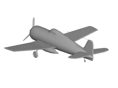 Grumman F6F Hellcat 3D model buy