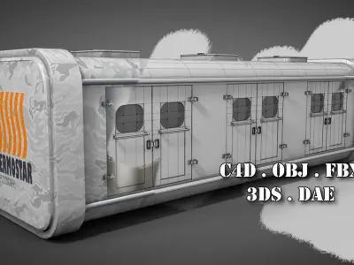 Deep Freeze Container 3D model