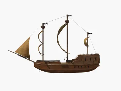 Pirate Ship 3D model shop