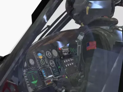 MH 60L BLACK  HAWK Low-poly 3D model