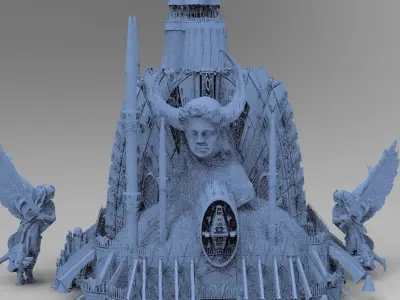 Alien Prometheus temples 5  3D model