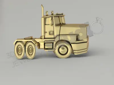 Highly detailed 3d truck model 3D print model