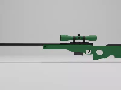 AWP AWM  Low-poly 3D model