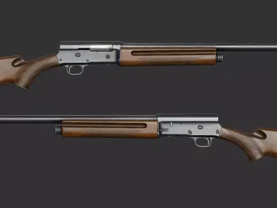 Browning Auto-5 Low-poly 3D model