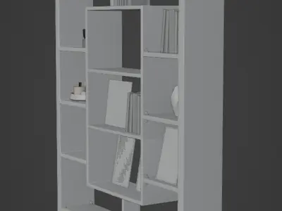 Modern and Realistic 3D Shelf Free 3D model