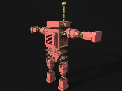 Robot Action Figure 3D model