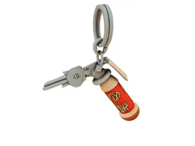 keychains varios Low-poly 3D model