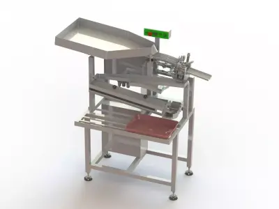 Egg Breaker and Yolk Separation Machine 3D model