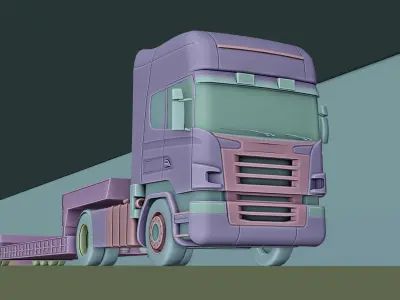 Vehicle cargo truck 3D model