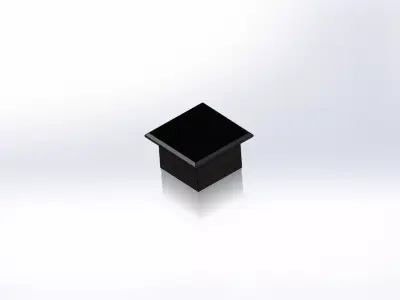 Square Plug Cap Free 3D model