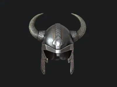 Viking helmet v5 Low-poly 3D model