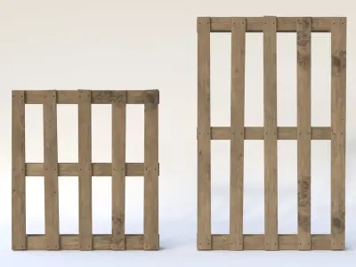 Pallets Low-poly 3D model