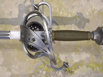 Pappenheimer Sword Low-poly 3D model