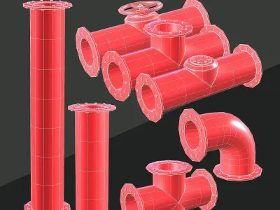 Pipes - Industrial Collection 3D model