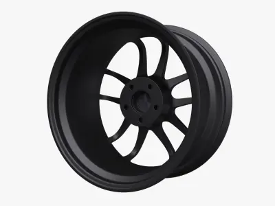 Enkei PF01 EVO Wheel Rim 3D model