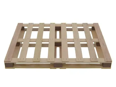WoodPalletV-01 wooden pallet Low-poly 3D model