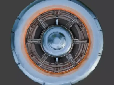 Sci-Fi Teleportation Platform 3D Model Low-poly 3D model