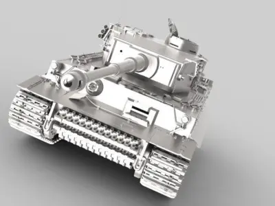 PANZER TIGER I AUSF A - WWII 3D model