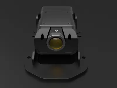 Sci-Fi Camera Sensor Projector Low-poly 3D model