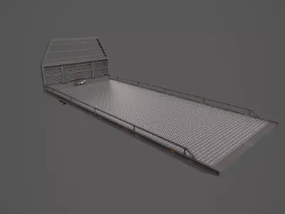 Tow Truck Platform Low-poly 3D model
