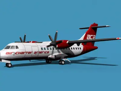 ATR-42-320 Air Charter America 3D model