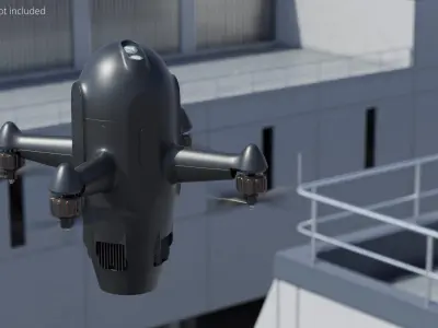  Gobi Air Defense UAV Rigged 