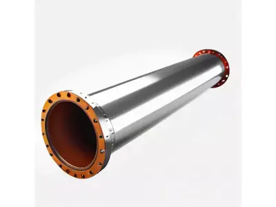 Industrial Factory Steam Pipe Section for 3D print 3D model